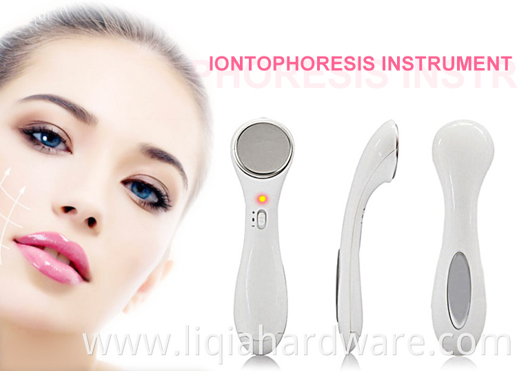 Home multifunction portable handheld galvanic ionic skin clean face lifting beauty device